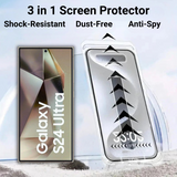 3-in-1 Privacy Tempered Glass Screen Protector